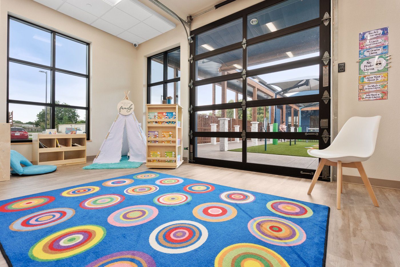 Kinder Bridge classroom with reading nook