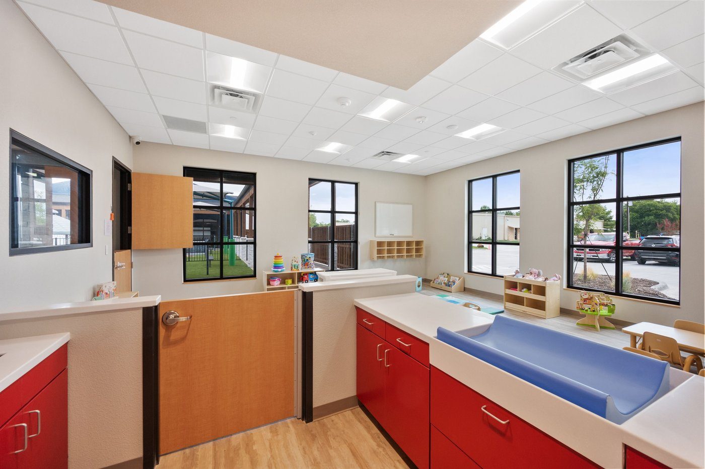 Nursery classroom with natural light